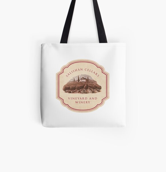 Salishan Cellars All Over Print Tote Bag