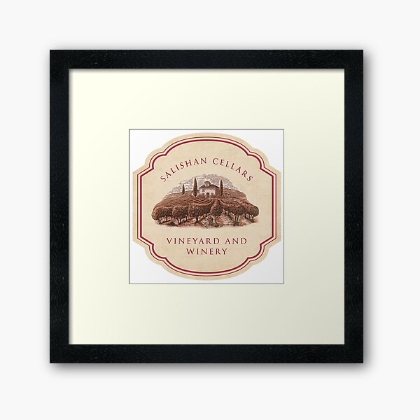 Salishan Cellars Framed Art Print