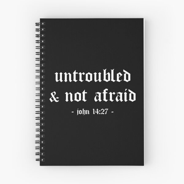 Item preview, Untroubled And Not Afraid - John 14:27 | Christian Inspirational designed and sold by 4wordsmovement.