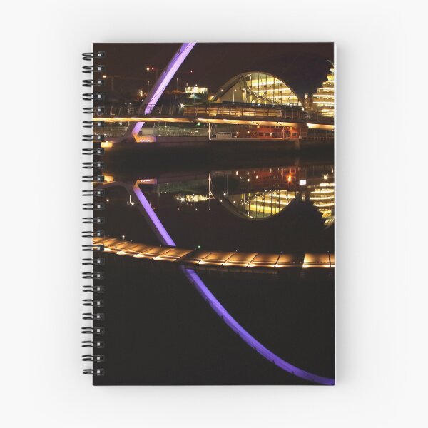 Item preview, Millenium Eye Bridge, River Tyne and Sage Gateshead at Night designed and sold by neandercol.