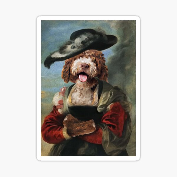 Lady Dog Sticker