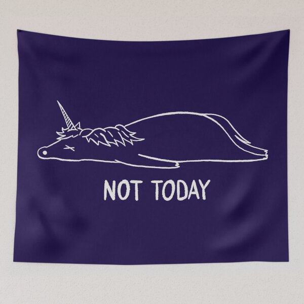 Item preview, Not Today - Lazy Unicorn designed and sold by RAWWR.