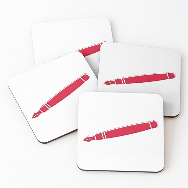 Item preview, Fountain Pen Offset Colour - Red designed and sold by MOREDANKMEMES.