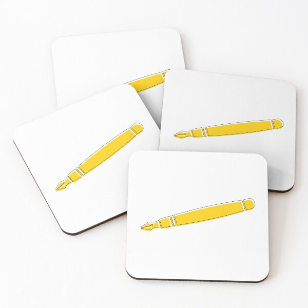 Item preview, Fountain Pen Offset Colour - Yellow designed and sold by MOREDANKMEMES.