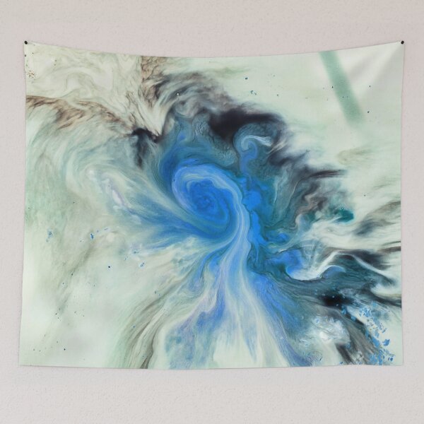 Item preview, Blue Swirl Agate Geode Abstract Artwork  designed and sold by Printpix.