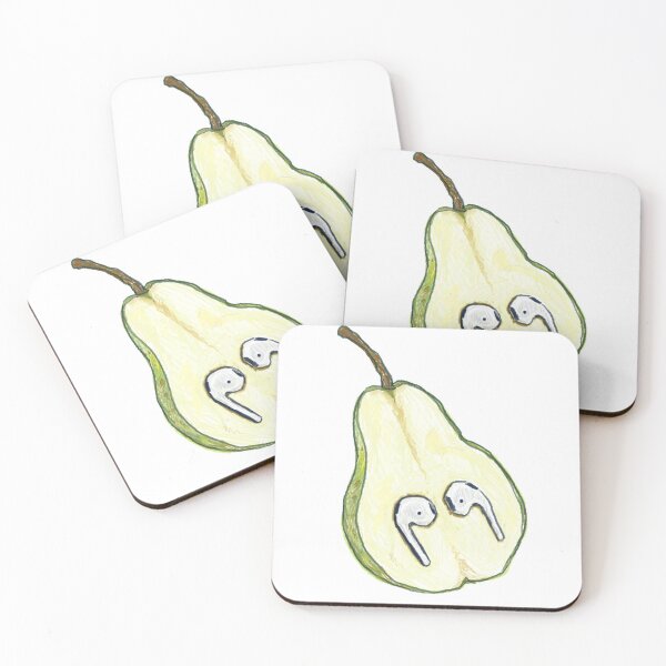 Item preview, Pear Pods (Air Pods) Drawing  designed and sold by Shae Glow.