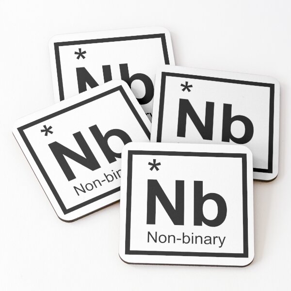 Item preview, Non-binary star - black Periodic Table style designed and sold by remotehans.