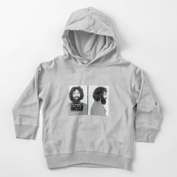 Jerry Garcia Dead mugshot fan art Toddler Pullover Hoodie
