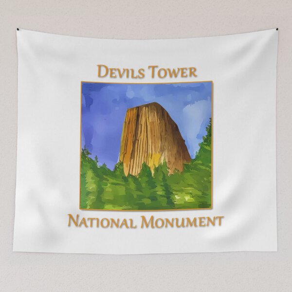 Item preview, Devils Tower National Monument - WelshDesigns designed and sold by welshdesigns.