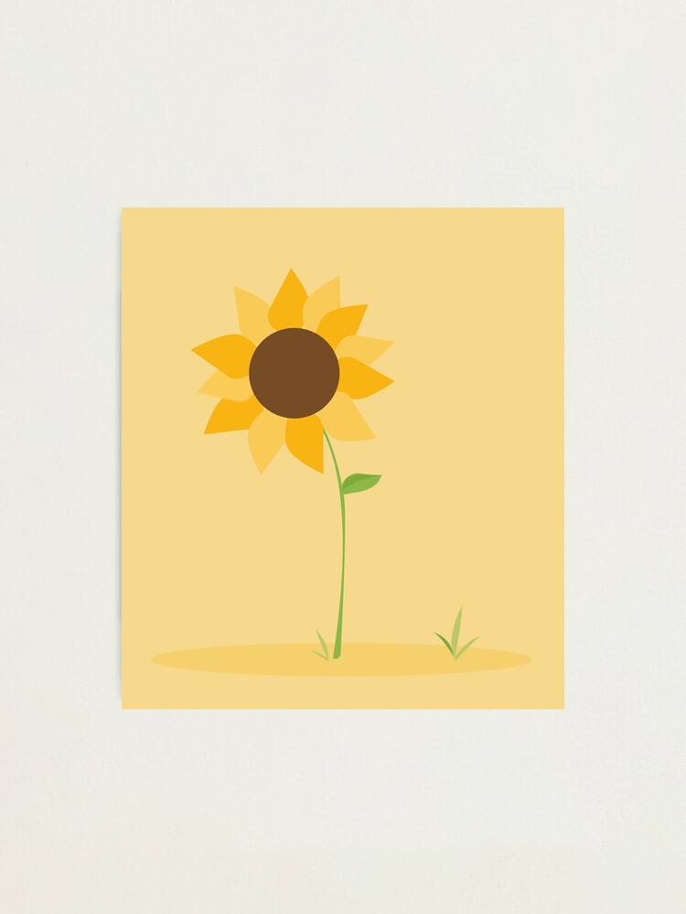 Minimalist Sunflower