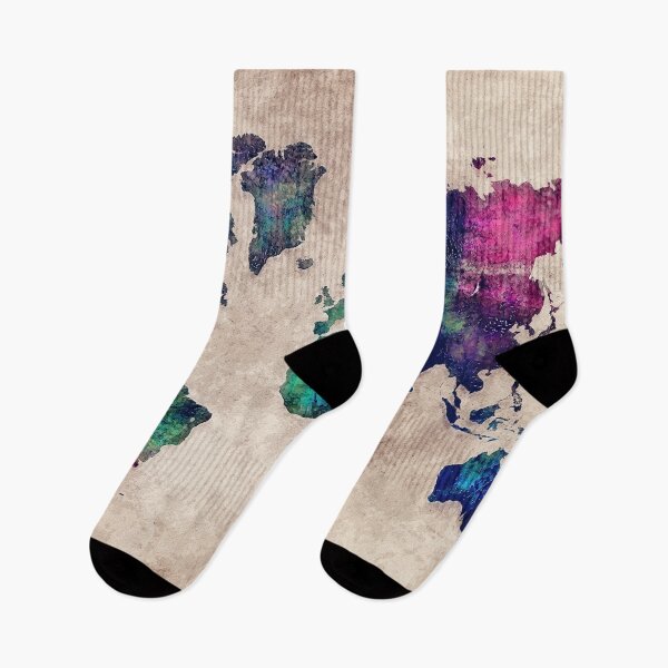 Item preview, World map watercolor 1 designed and sold by JBJart.