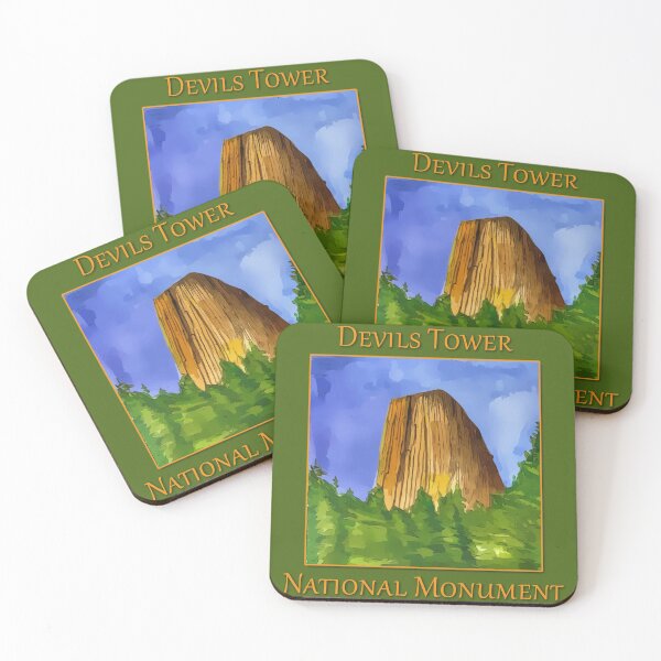 Item preview, Devils Tower National Monument - WelshDesigns designed and sold by welshdesigns.