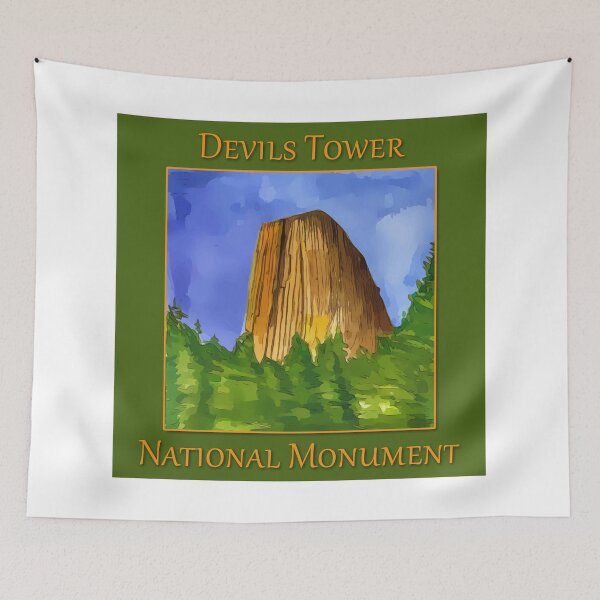 Item preview, Devils Tower National Monument - WelshDesigns designed and sold by welshdesigns.