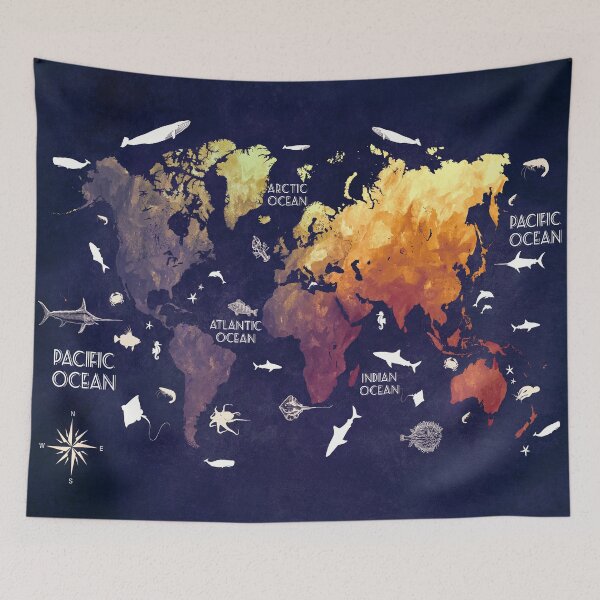 Item preview, world map 11 designed and sold by JBJart.