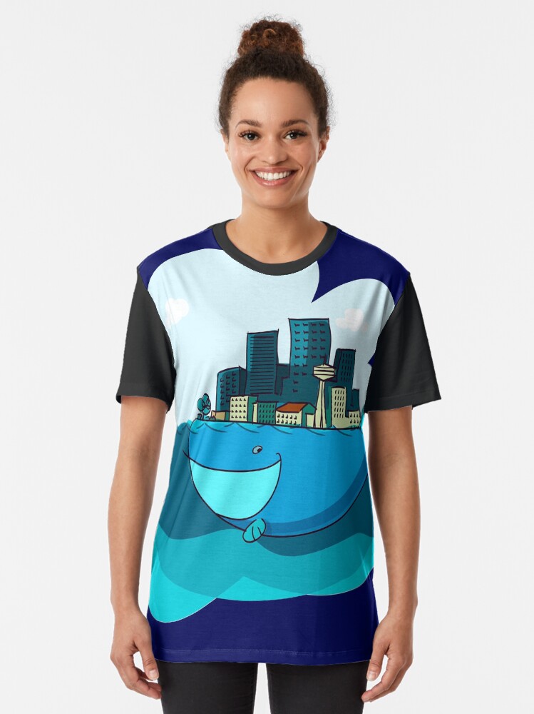 Alternate view of Whale City Graphic T-Shirt