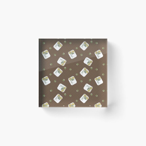 Item preview, Carnation Check Feedsack Print - Black Tea Colors designed and sold by LochNestFarm.