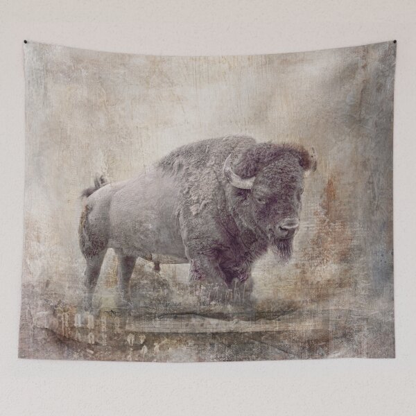 Item preview, Bull Bison, cabin art designed and sold by montanaartist.