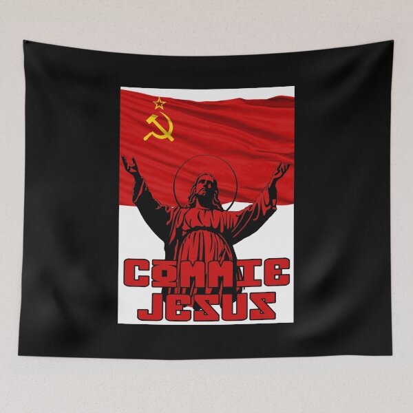 Item preview, Commie  Jesus With Soviet Flag designed and sold by artpirate.