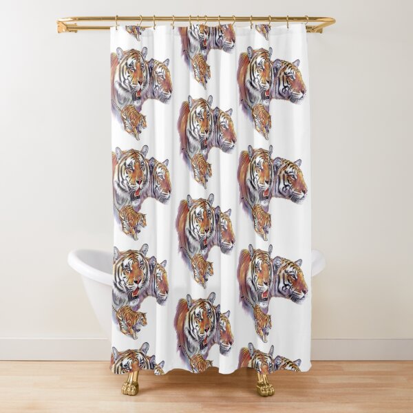 Bengals Shower Curtain By Salmoneggs Redbubble