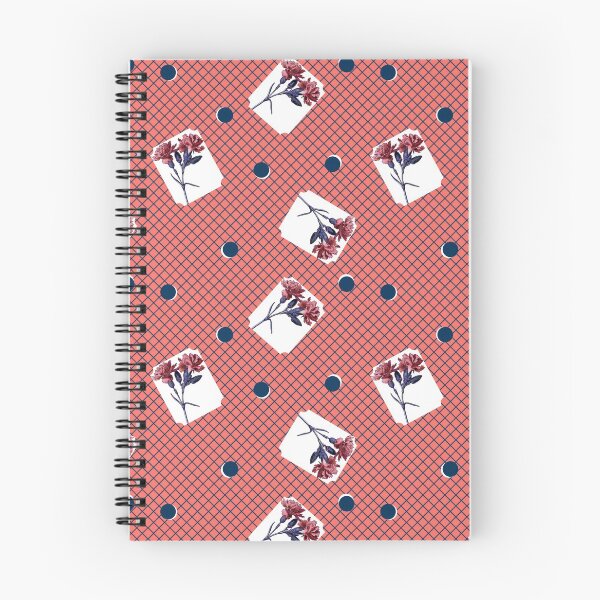 Item preview, Carnation Check Feedsack Print - Raspberry Tea Colors designed and sold by LochNestFarm.