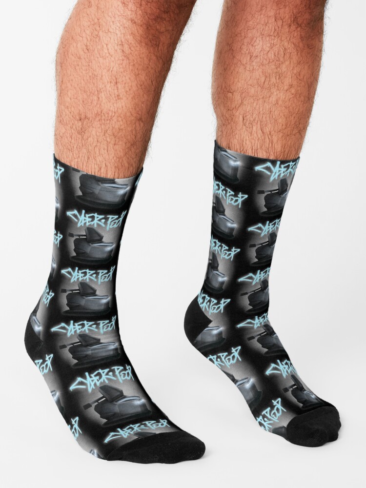 "Cyber Poop, The fastest toilet seat" Socks by ABSOriginals Redbubble