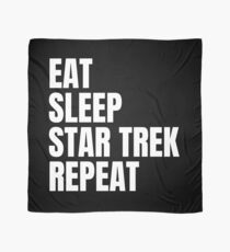Eat Sleep Star Trek Repeat Scarf