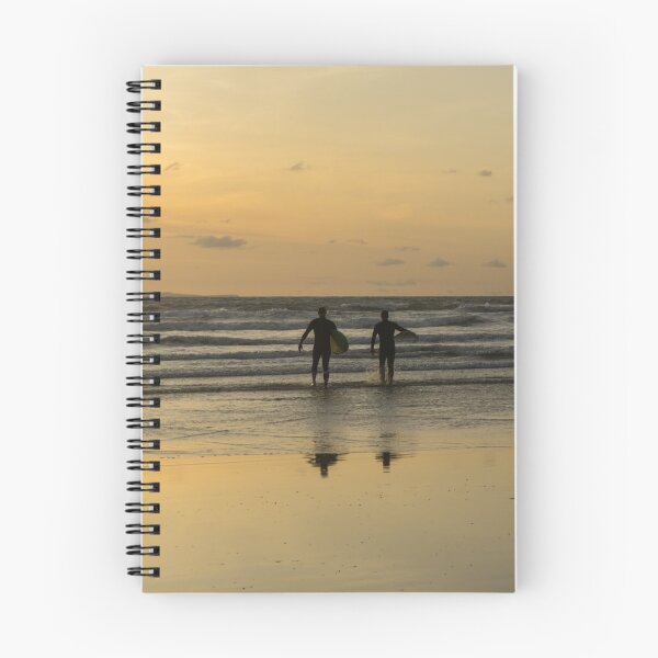 Item preview, sunset surfers heading out to the waves designed and sold by twymanphoto.