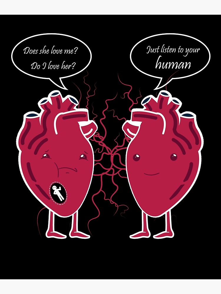 "Valentine's Day Joke Nursing students Anatomical Heart Gifts" Art