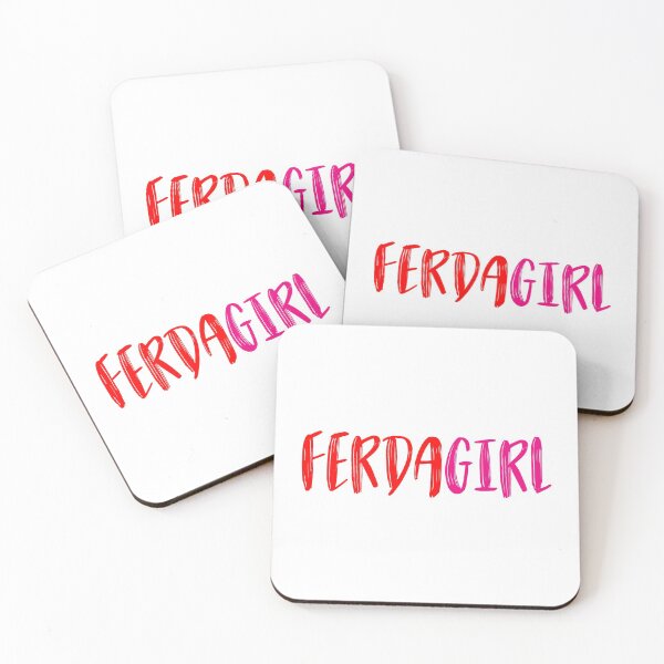 Item preview, Ferdagirl in red and pink brushed letters designed and sold by AllShirts21.