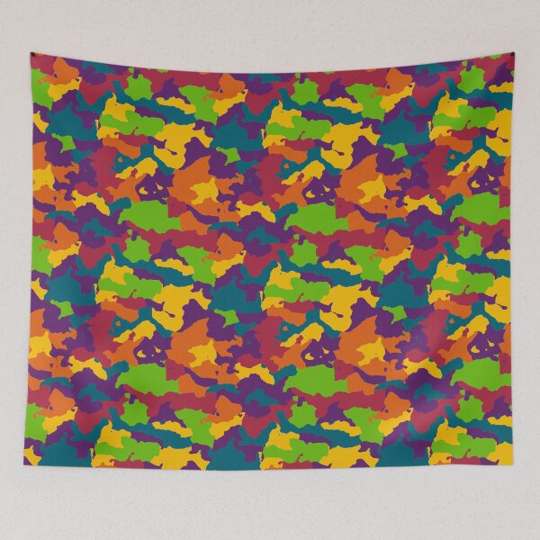 Item preview, Saturated Colors Camouflage Print designed and sold by BigAl3D.