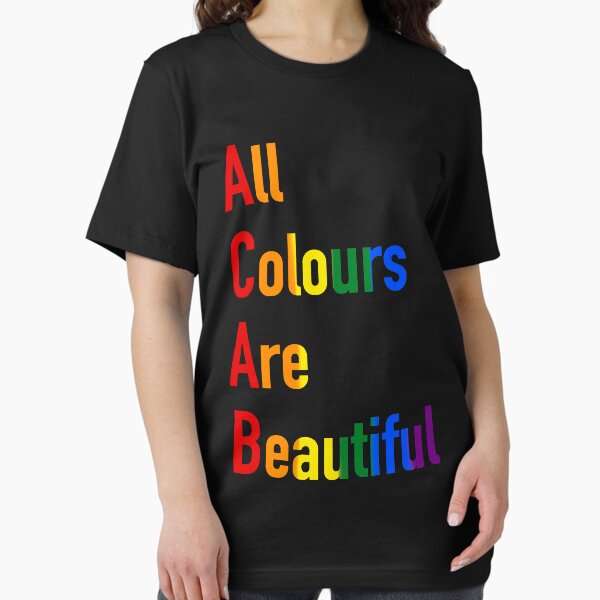 Vista previa del artículo con la obra «All Colours Are Beautiful (ACAB)», diseñado y vendido por hufflepuffmish.