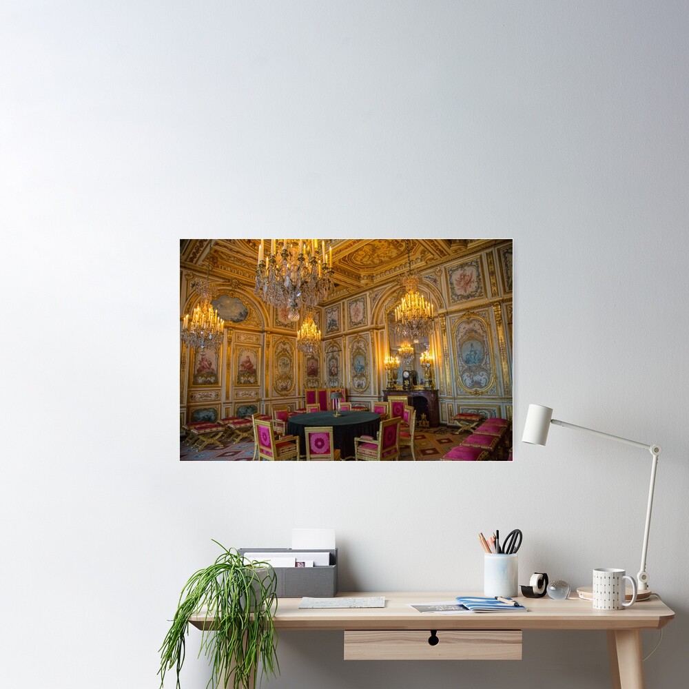 France. Château de Fontainebleau. Interior. Poster for Sale by