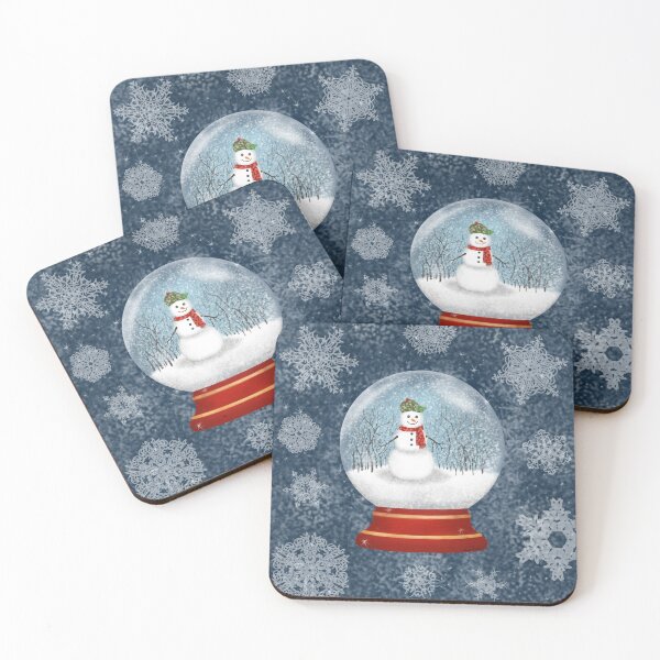 Item preview, Snowman Snow Globe with Snowy Sky designed and sold by Wendi Moore.