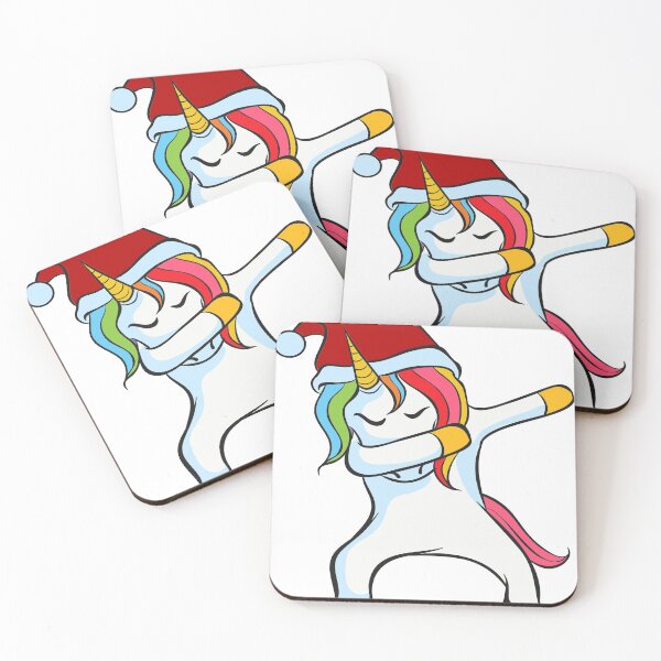 Artikelvorschau, Dabbing Einhorn Mädchen Rainbow Unicorns Weihnachten  entworfen und verkauft von niedi18.