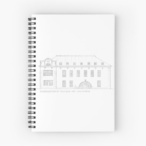 Item preview, Library building side facade designed and sold by Sildesalaten.