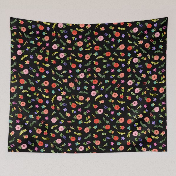 Item preview, Pattern Flower Rose Garden Black designed and sold by kader4ever.