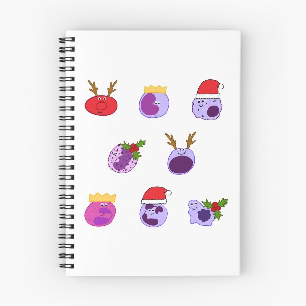 Item preview, Células sanguíneas sonrientes de Navidad designed and sold by starrypanda.