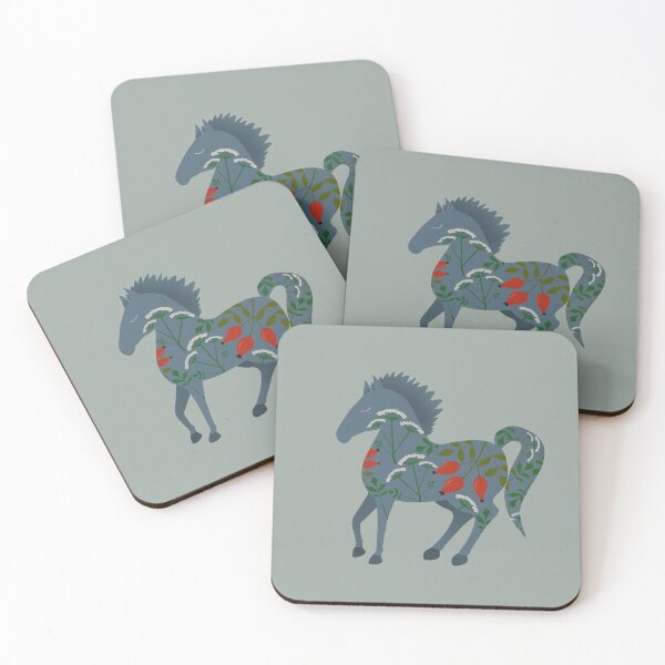 Item preview, Herbal Horse Folk Art designed and sold by Oak Tree Tales.