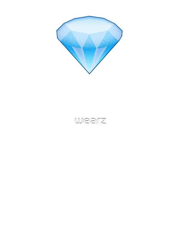 Diamond Emoji Small Stickers By Wearz Redbubble