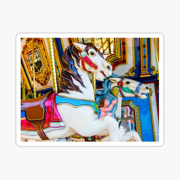 Carousel Horses Sticker
