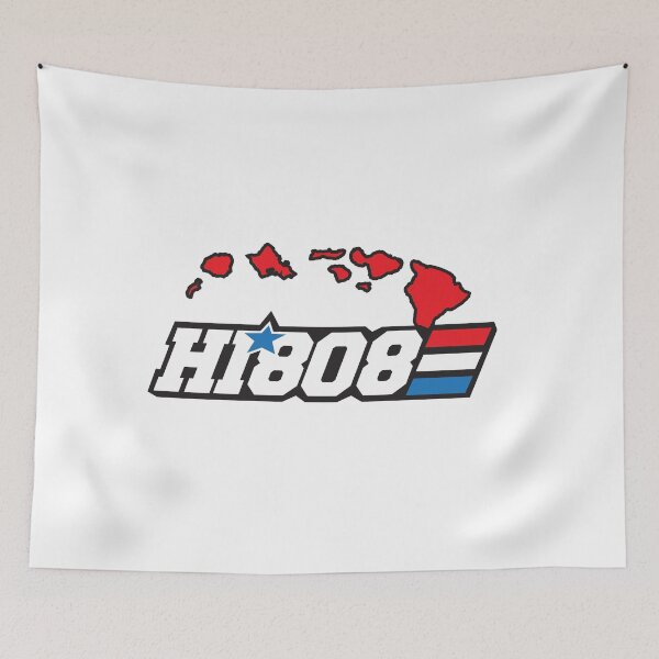 Item preview, Hawaii 808 Aloha State Retro 80s designed and sold by alohagiftbox.