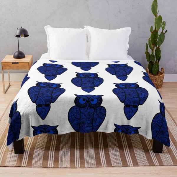 Item preview, Zentangle Owl (dark blue design) designed and sold by Calen Picard-Carroll.