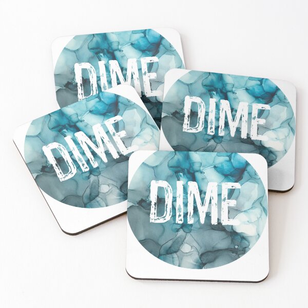 Item preview, Dime on Original Alcohol Ink Painting designed and sold by herzart.