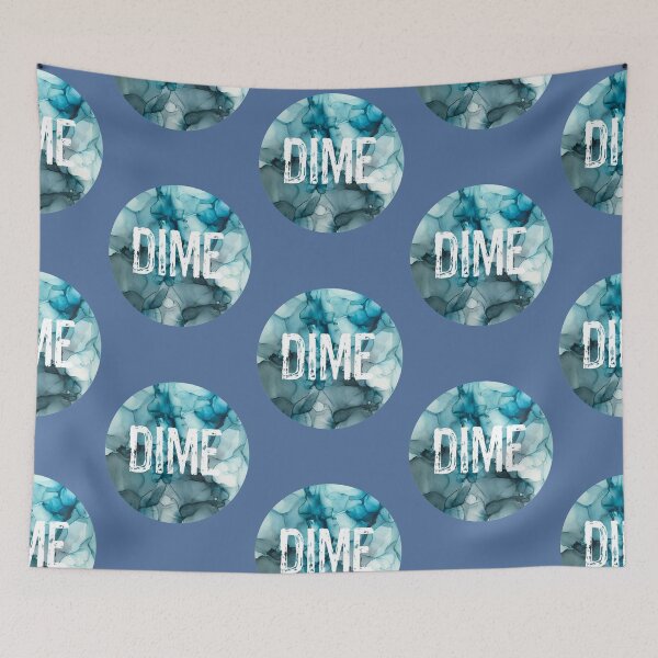 Item preview, Dime on Original Alcohol Ink Painting designed and sold by herzart.