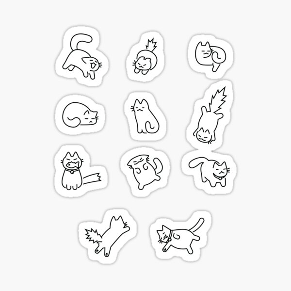 Cats Cats Cats Sticker