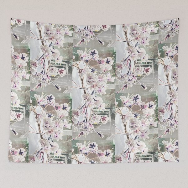 Item preview, Cherry Blossoms on Wedding Cake designed and sold by TASHHOFER.
