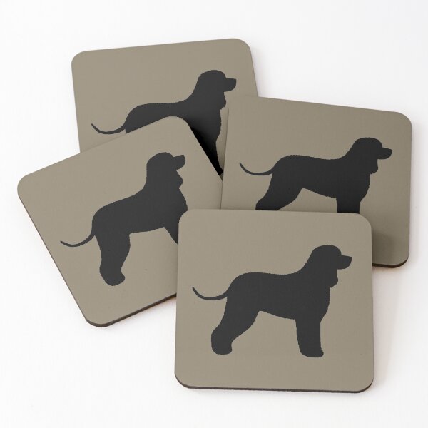 Item preview, Irish Water Spaniel Silhouette(s) designed and sold by Jenn Inashvili.
