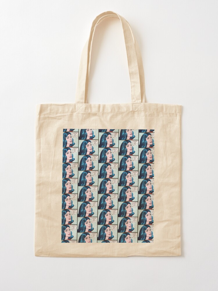 Retro Glasses Comic Girl Tote Bag