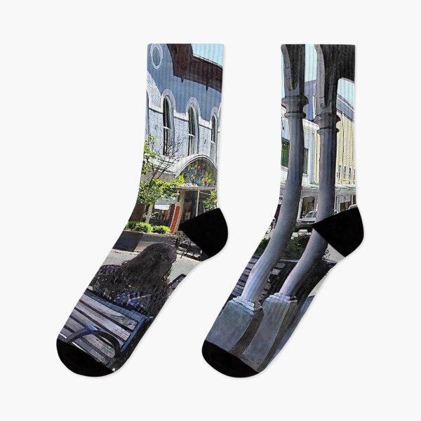 Item preview, Kingston NY - Relaxing on N Front St designed and sold by Susan Savad.