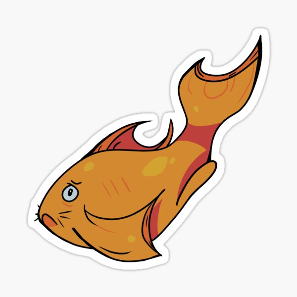 Mini Sad Fish Meme Sticker for Sale by baiiiley2